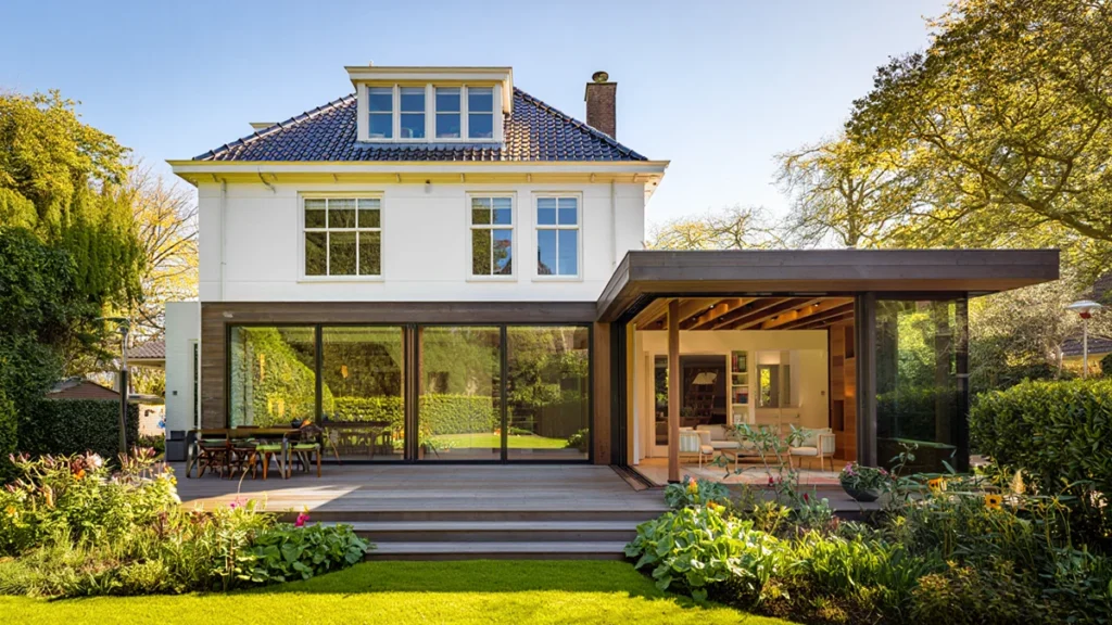 aanbouw achterkant woning