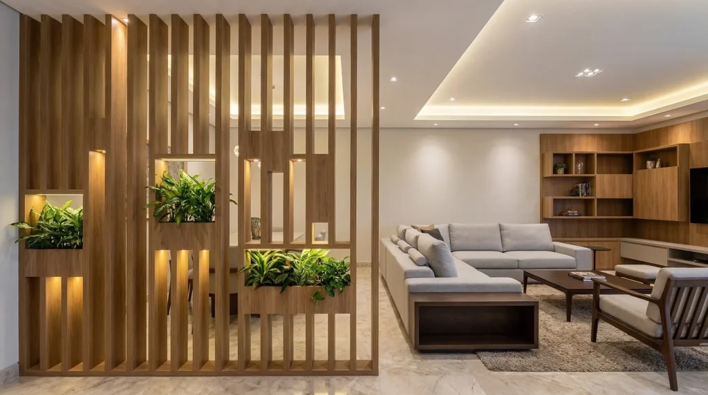 How to construct a room divider wall?