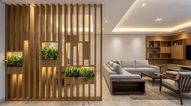 How to construct a room divider wall?