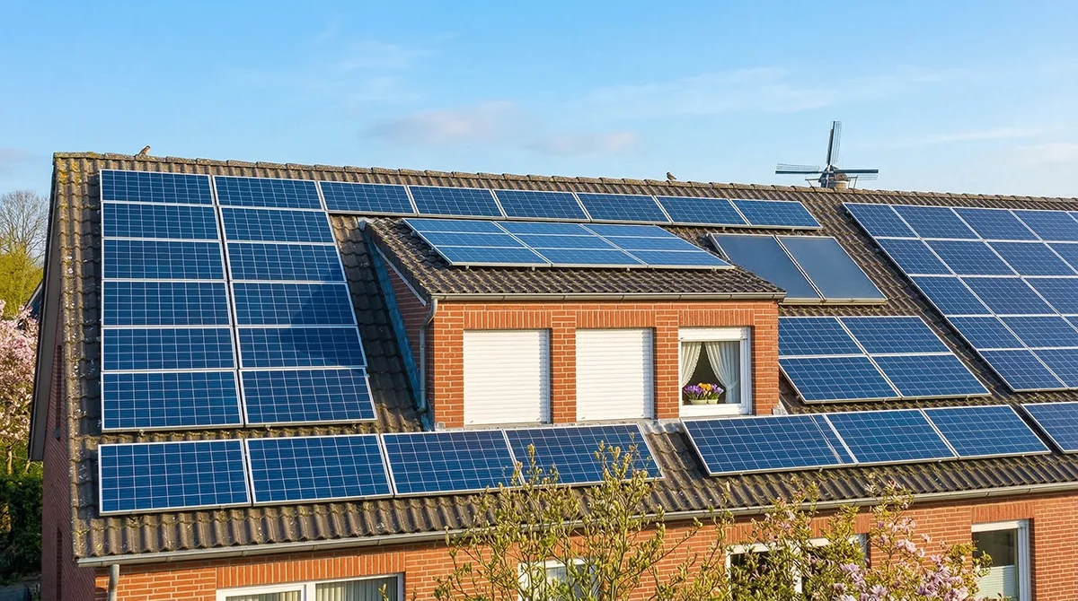zonnepanelen plat dak