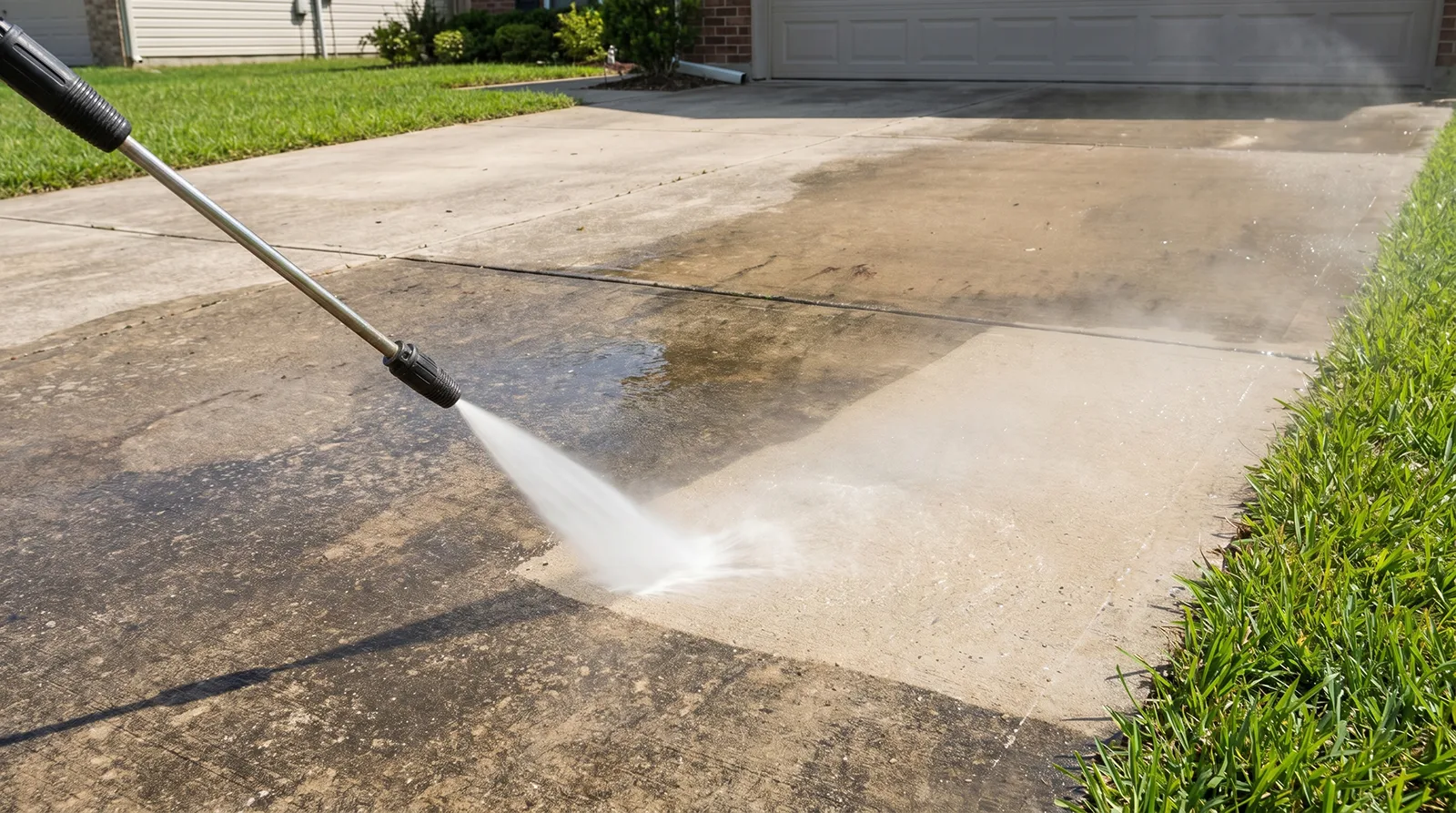 best way to clean cement