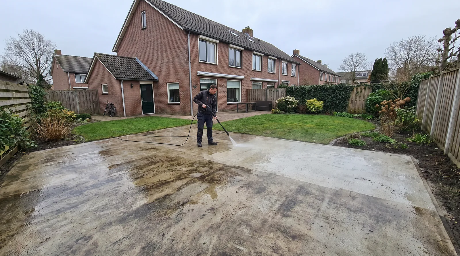 how to clean concrete